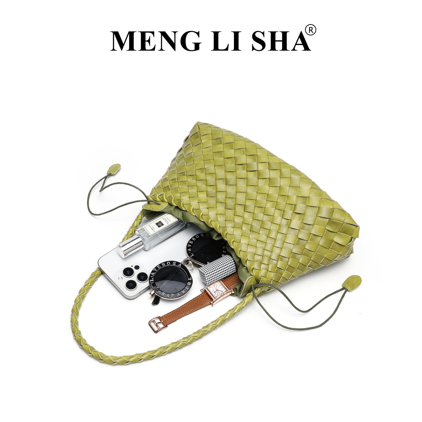 Popular Hand-Woven Bag Women's Fashion Retro Portable Vegetable Basket Bag All-Match Underarm One Shoulder Combination Bags