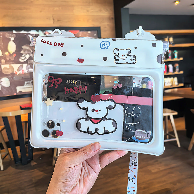 Cute Touch Screen Waterproof Mobile Phone Bag Swimming and Playing Water Essential Multiple Seal Design Adjustable Crossbody Rope