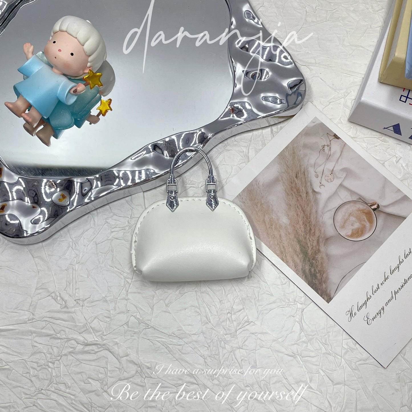 New Mini Small Bag Exquisite Handbag Pendant High-Grade Chain Little Shell Bag Keychain Exquisite Small Bag Ornaments