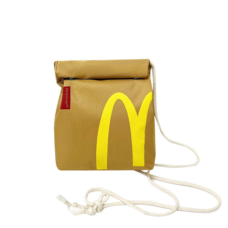 Women's Backpack Letter Printed Shoulder Bag Ultralight Nylon Material Leisure Travel Essential Airpillow Straps Design Comfortable and Durable
