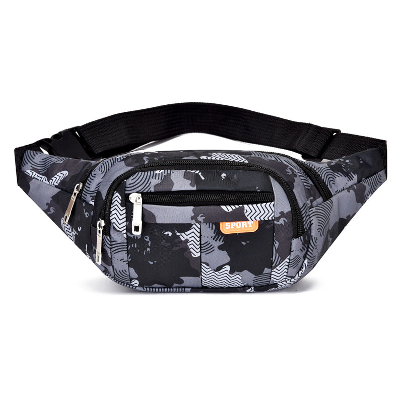 Waist Bag Men's New Sports Casual Chest Bag Korean Fashion All-Matching Travel Shoulder Bag