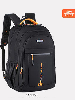 Men's Large Capacity Backpack Airpillow Straps Breathable Design Suitable for Business Travel Students Daily Use
