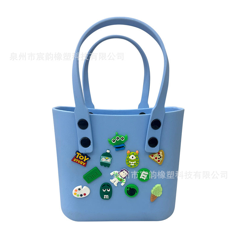 New Korean Style Eva Beach Bag Bento Portable Hole Bag Women's DIY Decorative Pouch