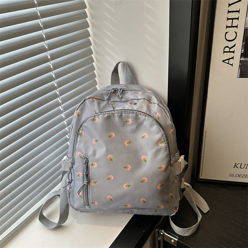 Women's Backpack New Flower Printing Backpack Leisure Stylish and Lightweight Students Daily Class Travel Backpack