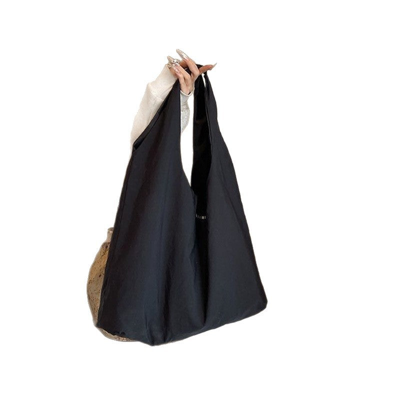 Summer Large Capacity Nylon Tote Bag for Women, Lightweight Quick-Dry Shoulder Bag with Multiple Pockets for Daily Use and Travel