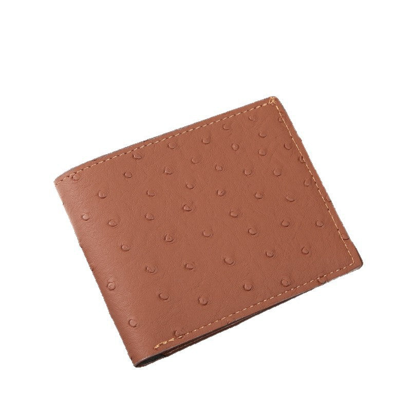 Men's Card Holder Wallet Short Design Business Leisure Dual-Use Wear-Resistant Practical
