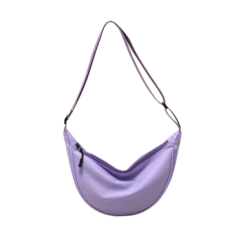 Nylon Messenger Bag Women's New Fashionable Lightweight Sports Style Underarm Shoulder Bag