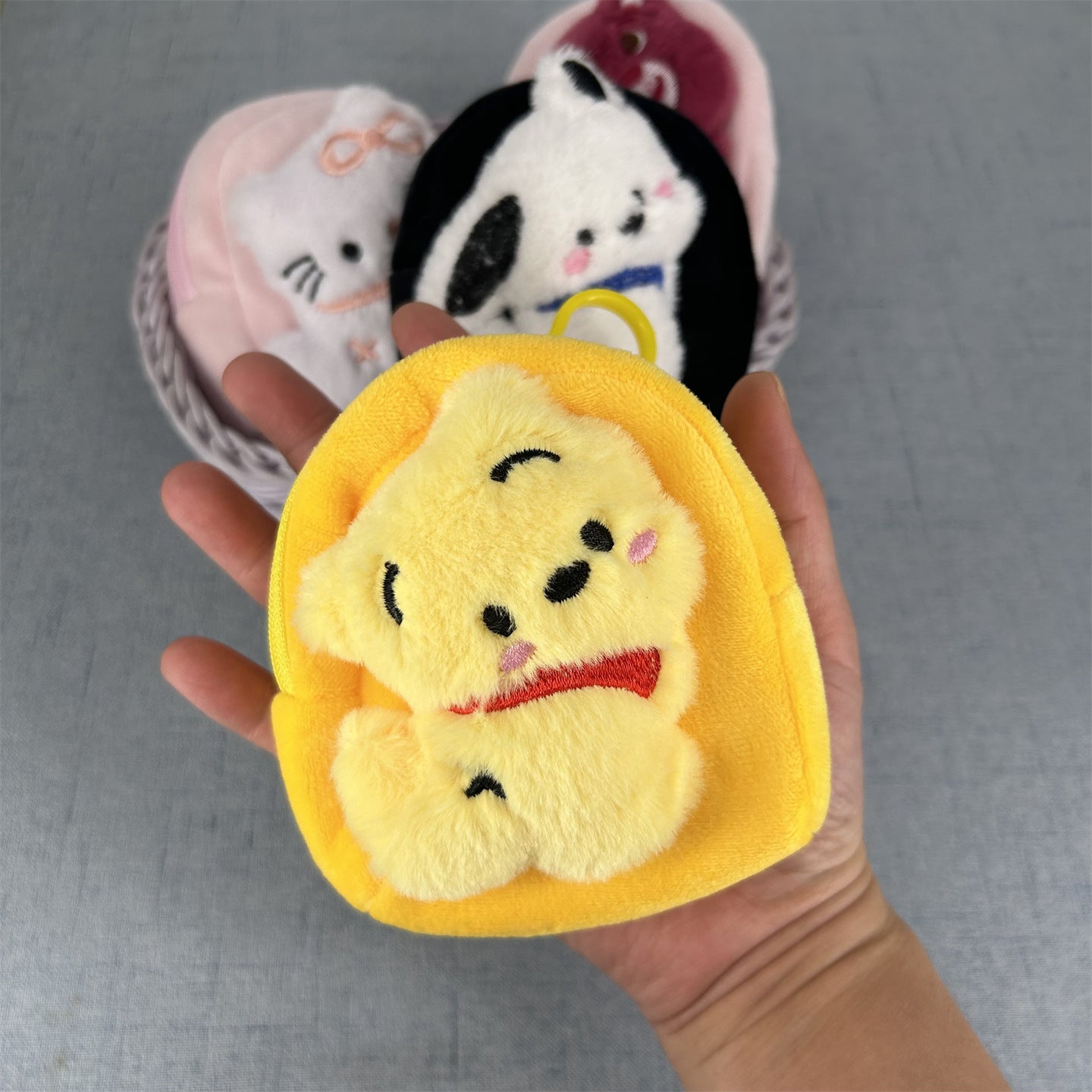 Women's Wallet Super Cute Plush Animal Coin Purse Cartoon Doll Daily Matching Hanging Wallet
