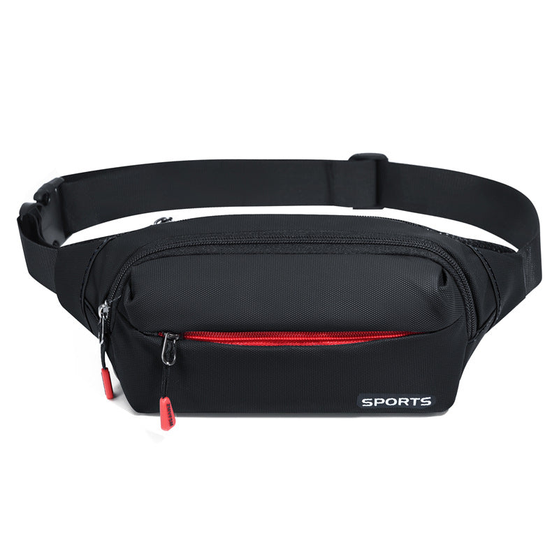 New Simple Waterproof Waist Bag Korean Style Large Capacity Personality Cash Bags Outdoor Leisure Travel Cell Phone Storage Bag