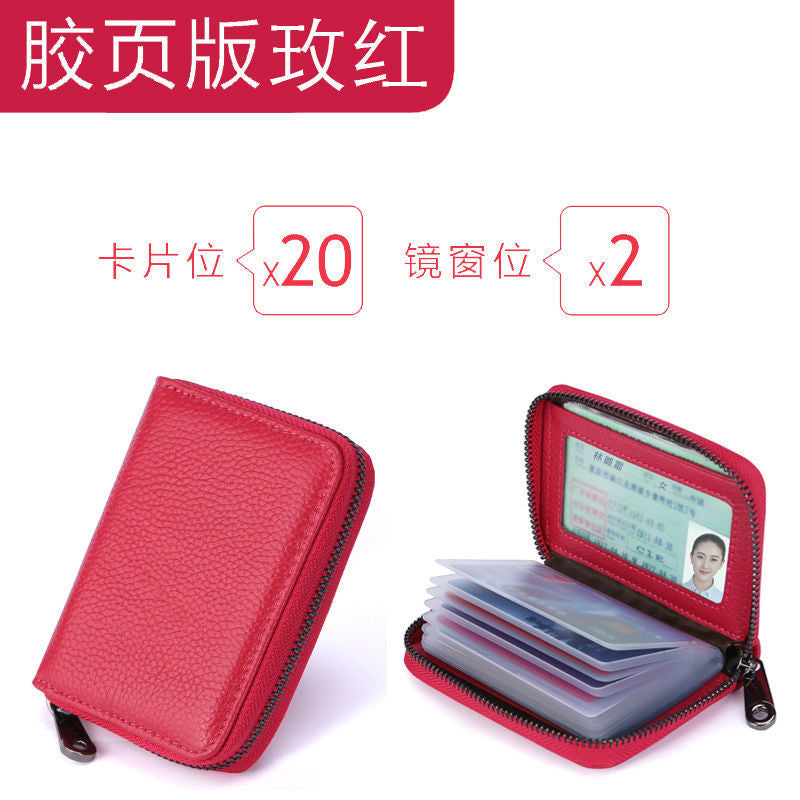 Cute Cartoon Bear Wallet with Multiple Card Slots and ID Window for Daily Use