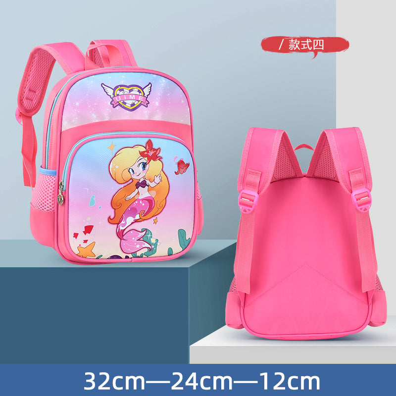 Cute Cartoon Stitch Kids Backpack for Kindergarten and School, Breathable and Waterproof Design with Thick Shoulder Straps