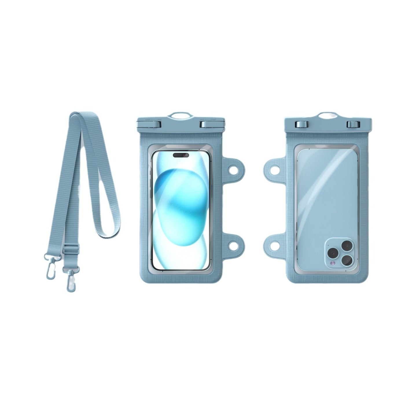 Waterproof Crossbody Phone Pouch with Touch Screen, IPX8 Rated for Swimming, Diving, Outdoor Adventures