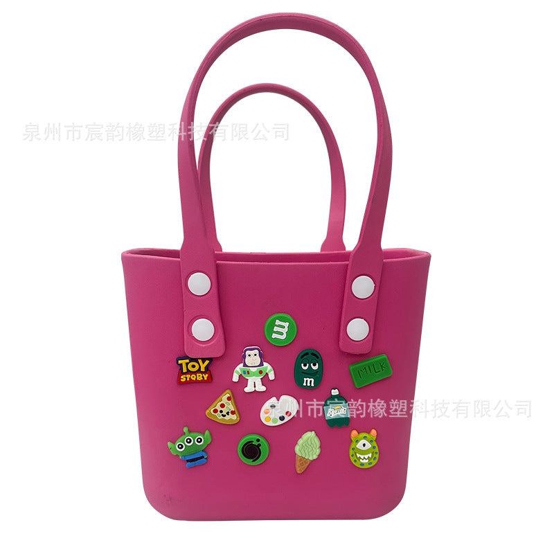 New Korean Style Eva Beach Bag Bento Portable Hole Bag Women's DIY Decorative Pouch