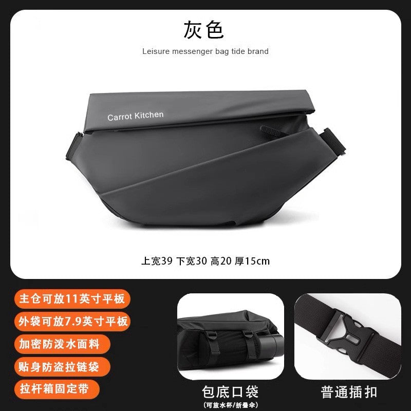 Men's Messenger Bag Commuter Bag Chest Bag Men's Messenger Bag Cycling Bag Motorcycle Backpack Sports Boys Shoulder Bag Fashion