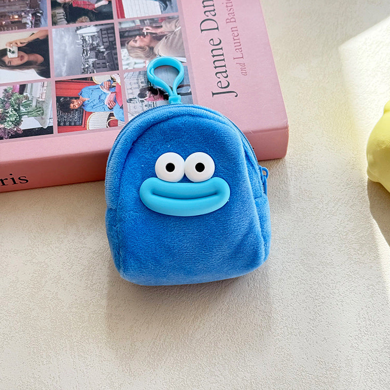 Cute Cartoon Big Mouth Coin Purse Ugly and Cute Sausage Mouth Storage Bag Mini Portable Earphone Bag