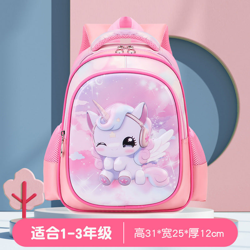 Cute Kids Backpack with Cartoon Character Design, Breathable Waterproof Oxford Fabric, Lightweight and Durable for Preschool and Elementary School