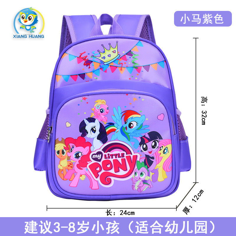 Cute Cartoon Stitch Kids Backpack for Kindergarten and School, Breathable and Waterproof Design with Thick Shoulder Straps