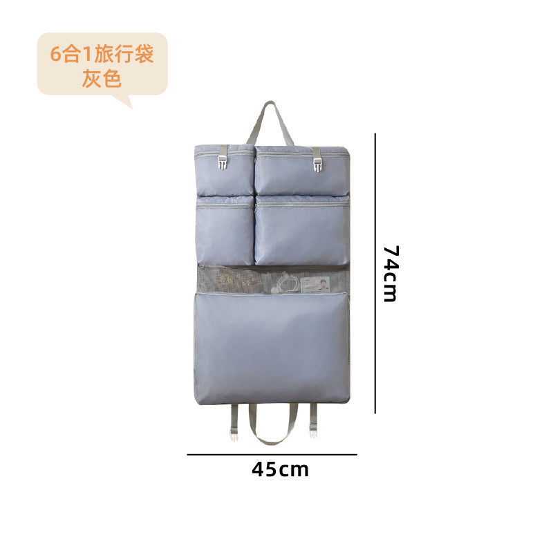 6-in-1 Travel Organizer Bag with Cute Puppy Design for Clothes, Toiletries, and Accessories - Foldable and Compact