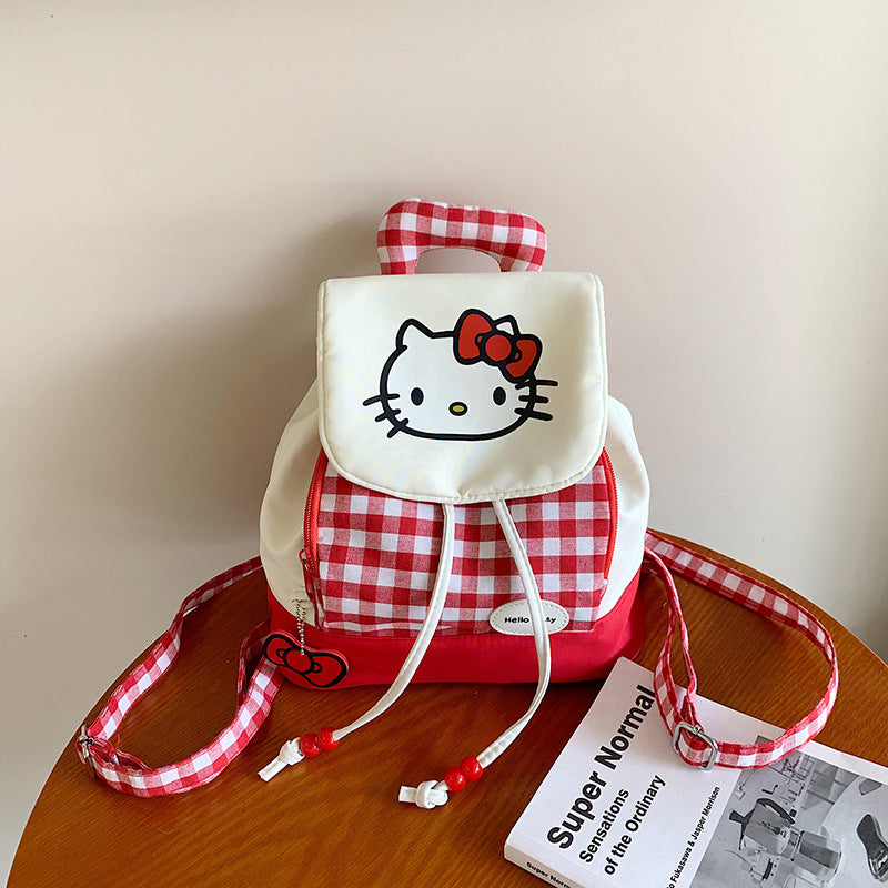 Japanese Style Small Bookbag Mini Cute Kitty Cat Backpack New Sweet Cool Girl Cartoon Crossbody Bag