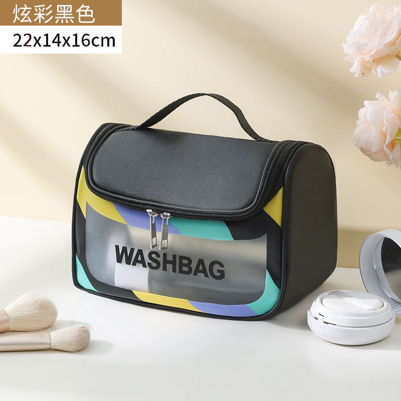Portable Portable Large Capacity Waterproof Women's Cosmetic Bag Travel Toiletry Bag