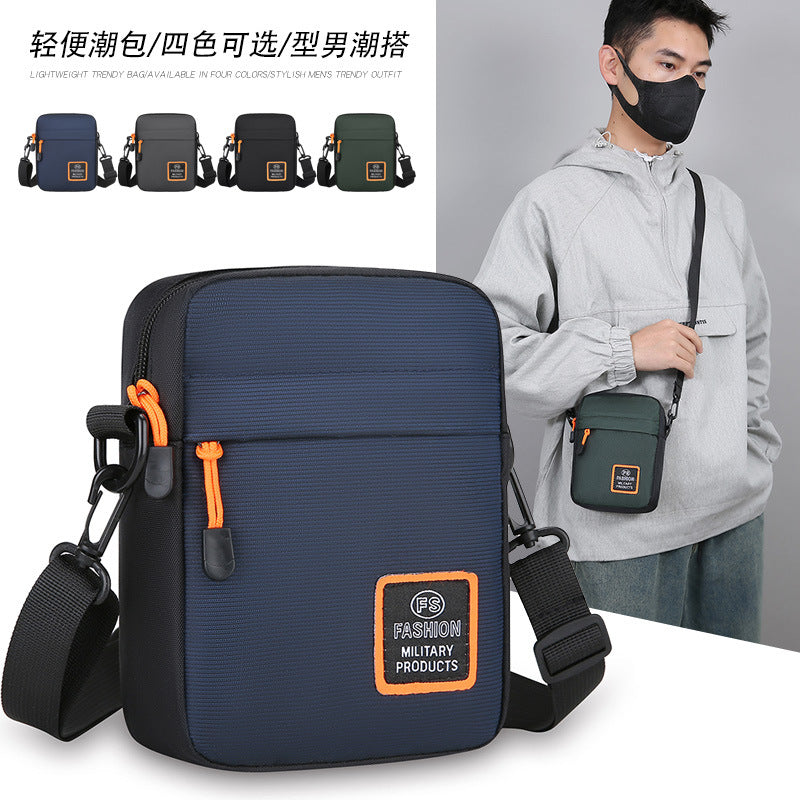 Men's Fashion Messenger Bag Outdoor Travel Multifunctional Shoulder Bag Expansion Design Trendy Backpack