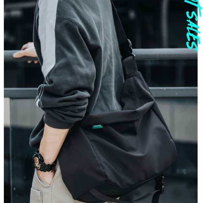 Shoulder Bag Japanese Style Trendy Casual All-Matching Crossbody Bag for Men School Bag