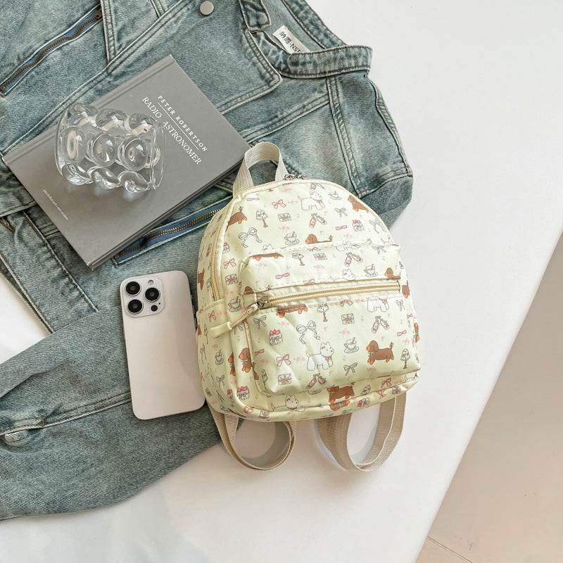 Mini Backpack Women's New Large Capacity Student Fashion Simple Personality Small Backpack