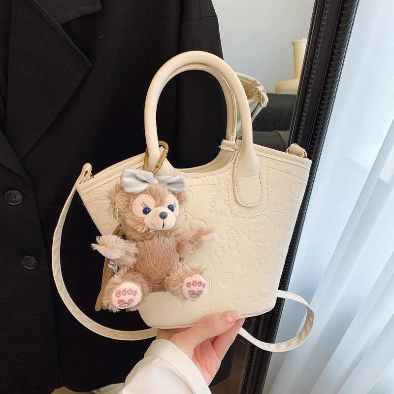 New Women's Bucket Bag Casual Simple Shoulder Bag Everyday Joker Trendy Bag