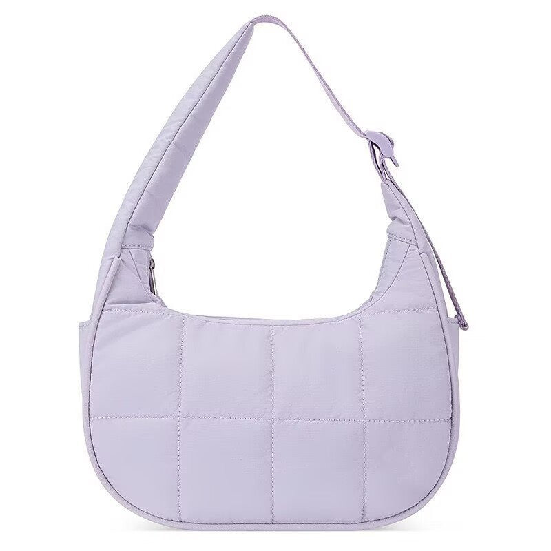 Nylon Shoulder Handbag Women's New Cotton Clothing down Underarm Bag Diamond Crossbody Bag