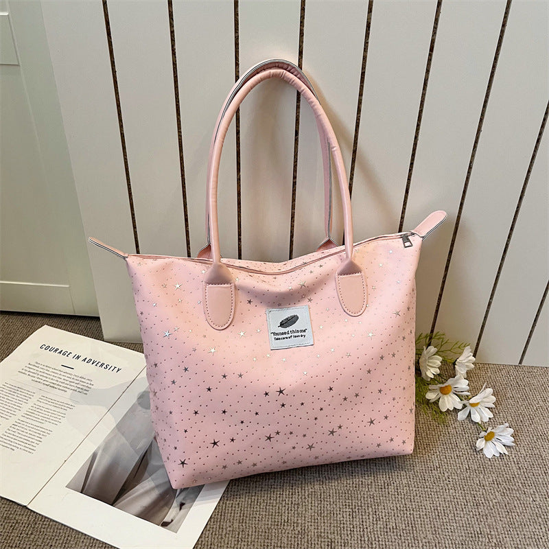 Korean Style Large Capacity Totes New Commuter Shoulder Underarm Chain Handbag