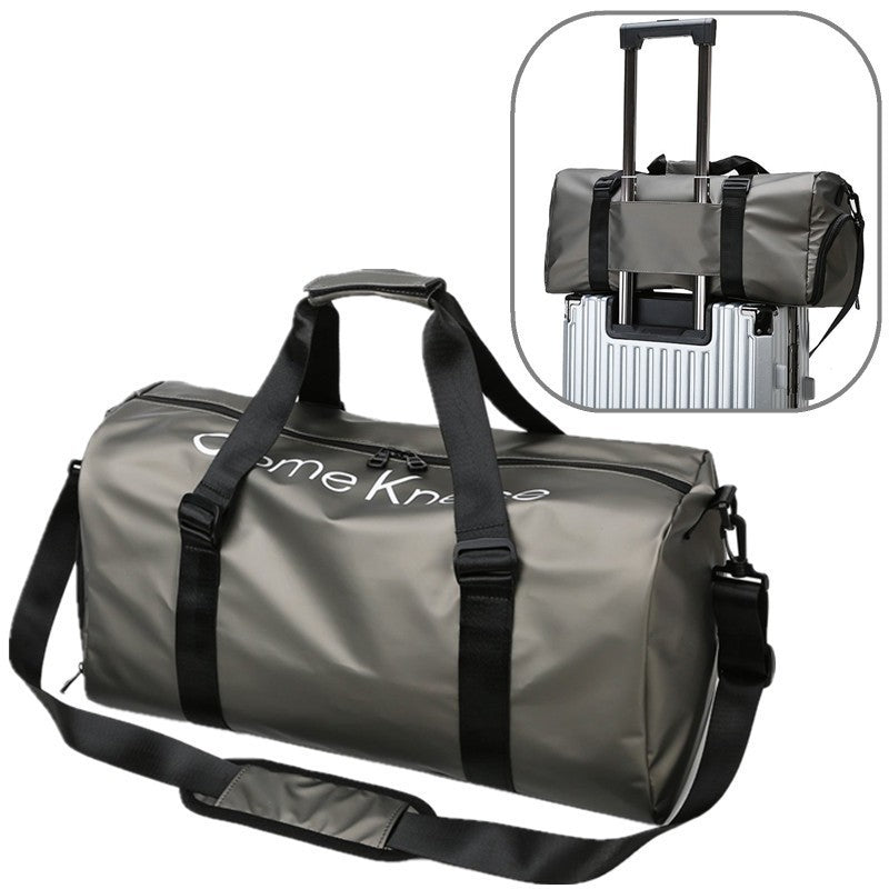 Gym Bag Men's and Women's Large Capacity Fashion Waterproof Trend Letter Training Storage Sports Travel Portable Crossbody Bag