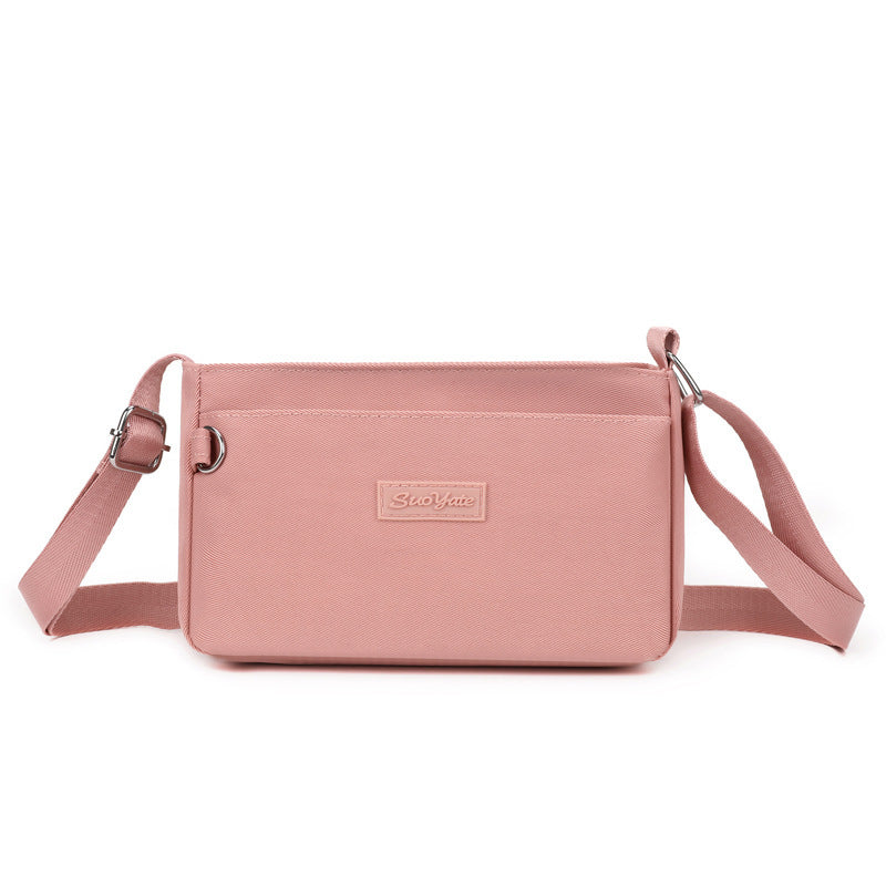 New Nylon Crossbody Bag for Women, Fashionable Horizontal Shoulder Bag with Zipper Closure and Multiple Inner Pockets