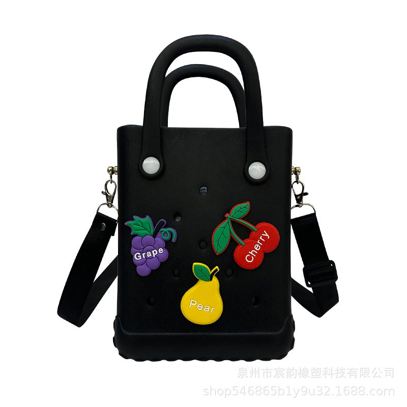 Eva Shoulder Strap New Jelly Bag Hole Basket Cute Mini Beach Storage Bag