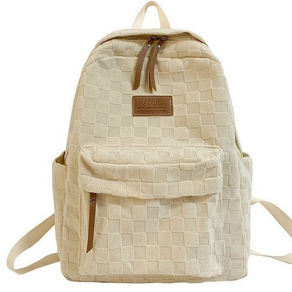 Stylish Quilted Backpack for Students and Daily Use with Large Capacity and Comfortable Design