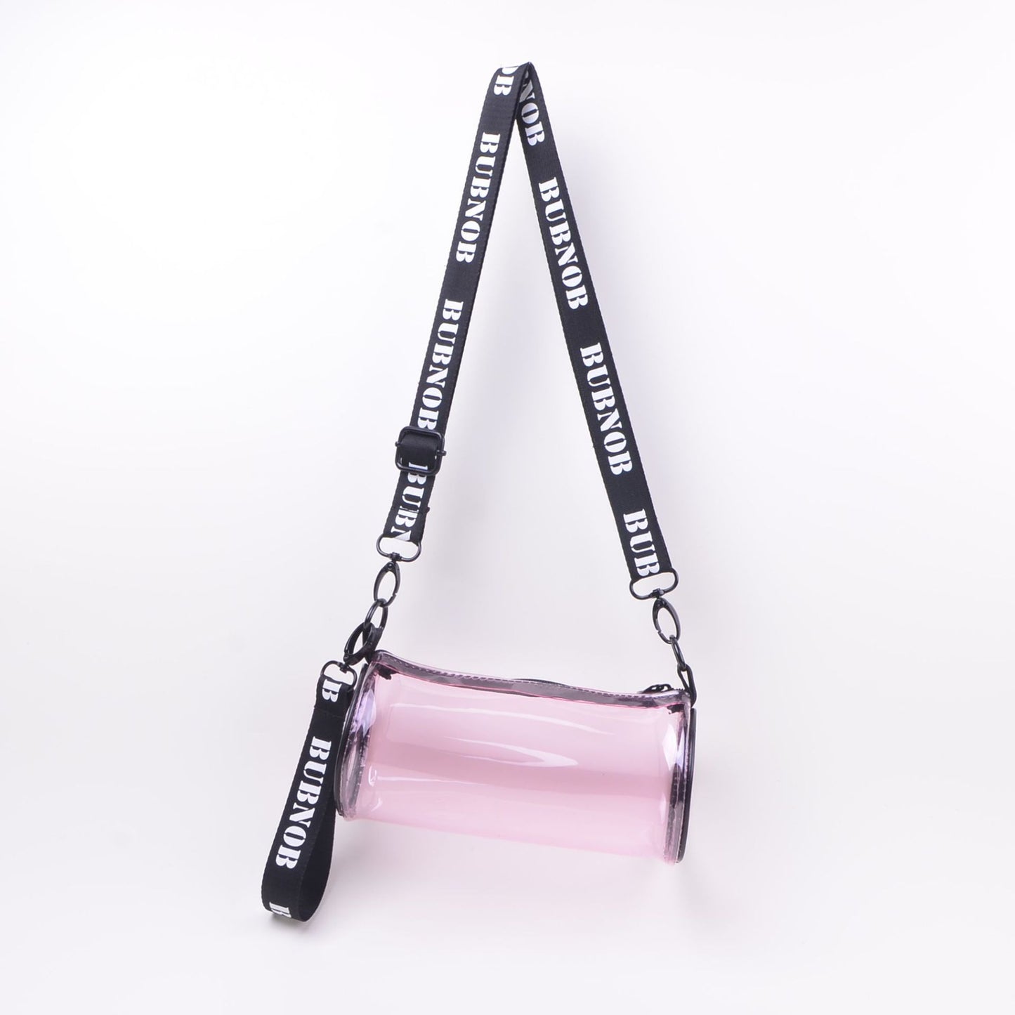 Transparent Cylinder Crossbody Bag 2024 New Fashion Clear Makeup Pouch for Daily Use and Travel