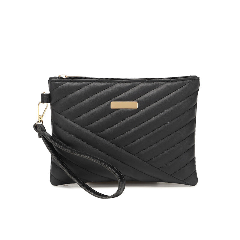 Embroidered Phone Bag for Women Large Capacity New Fashion All-Match Rhombus Clutch
