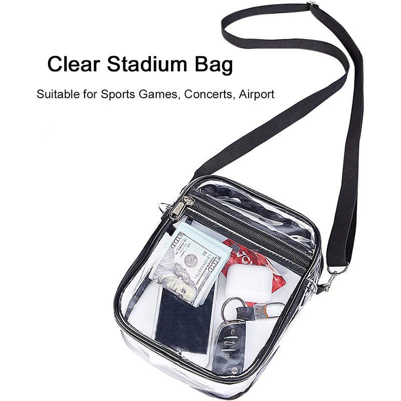 Transparent Waterproof PVC Shoulder Messenger Bag Mobile Phone Storage Outdoor Activities Universal