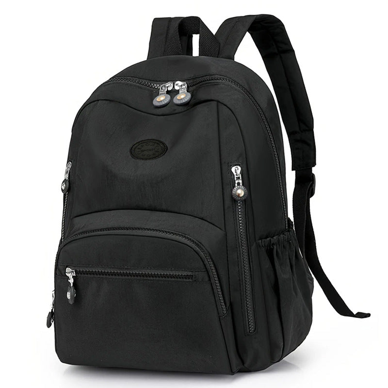 Simple Large Capacity Schoolbag Men's Lightweight Leisure Travel Multi-Pocket Backpack