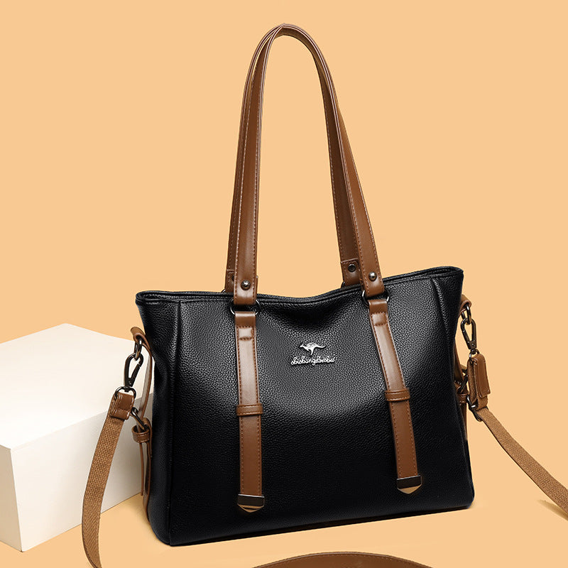 Hot Selling Tote Bag for Women New Soft Leather Fashion All-Match Texture Large Capacity Shoulder Bag