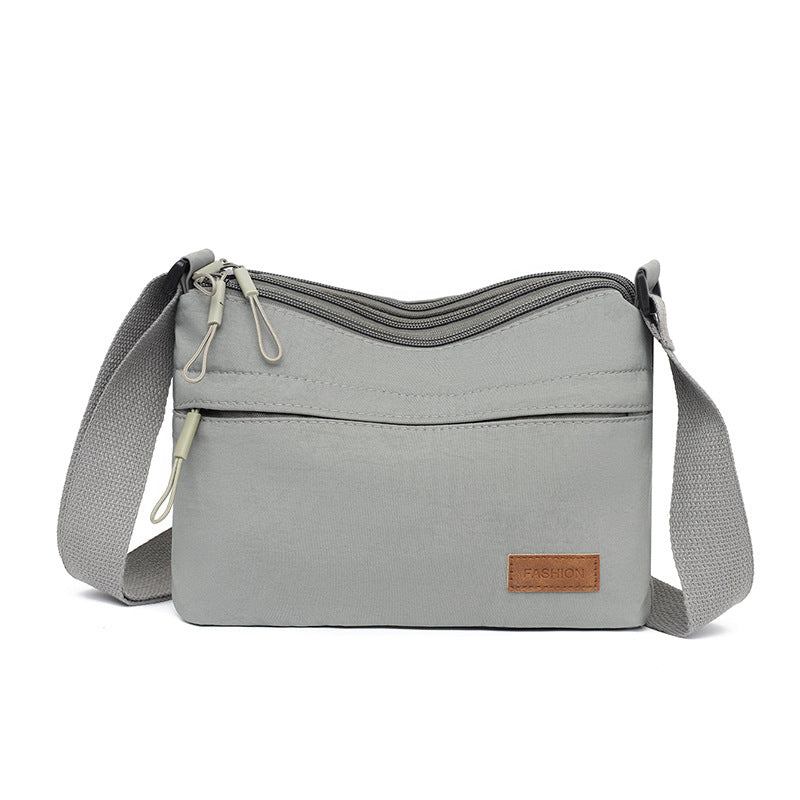 Multi-Compartment Women's Bag Casual Shoulder Stylish Simple and Versatile Lightweight Nylon Crossbody Cloth Bag Trendy