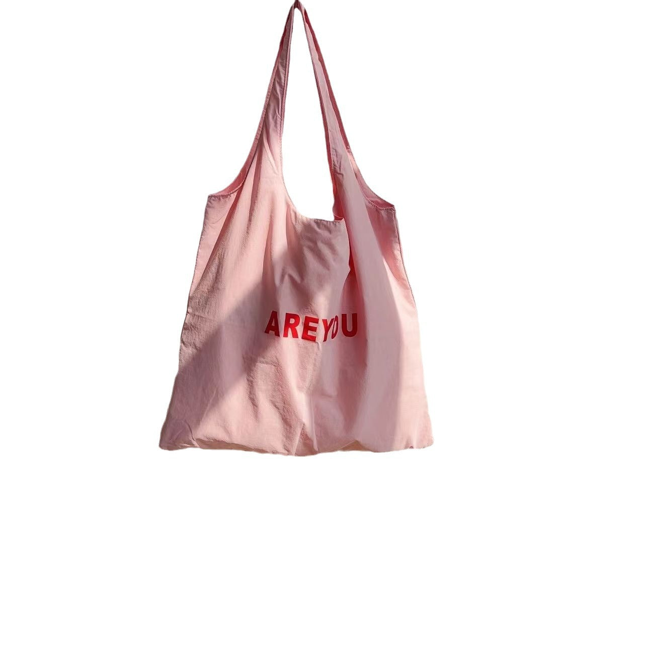Minimalist Canvas Tote Bag with Letter Print, Large Capacity Shoulder Bag for Daily Use, Fashionable and Versatile Design