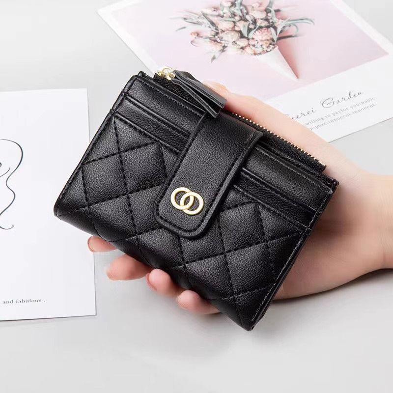 Classic Women's Real Soft Leather Wallet Fashion Solid Color Card Holder Multiple Card Slots Multifunctional Wallet Certificate Card Holder