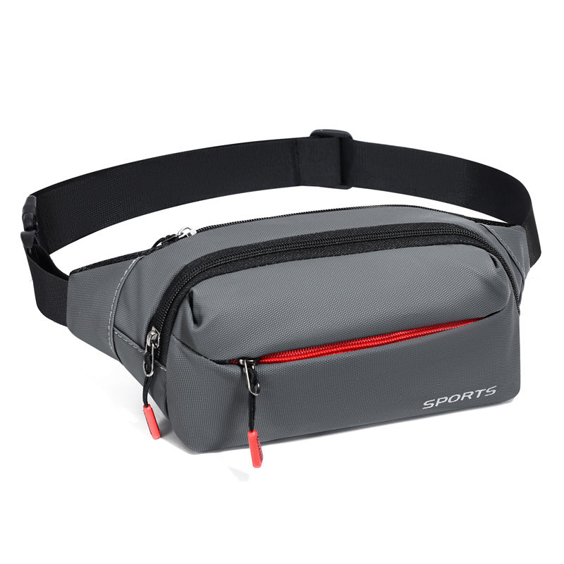 New Simple Waterproof Waist Bag Korean Style Large Capacity Personality Cash Bags Outdoor Leisure Travel Cell Phone Storage Bag