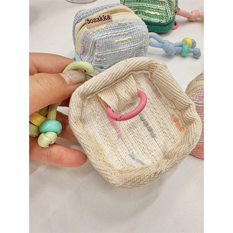 Classic Style Cute Portable Suitable for Apple Wireless Bluetooth Headset Protective Cover Storage Soft Cloth Shell