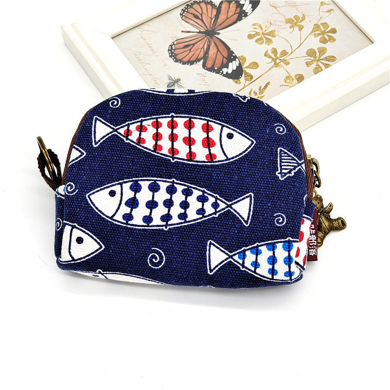 New Coin Purse Shell Small Cloth Bag Cute Girl Small Wallet Japanese Small Bag Coin Storage Bag