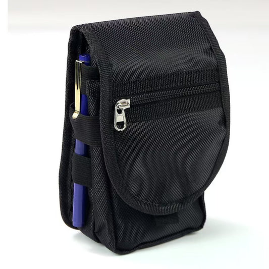 Multifunctional Waist Bag with Zipper Pocket and Pen Holder for Everyday Use