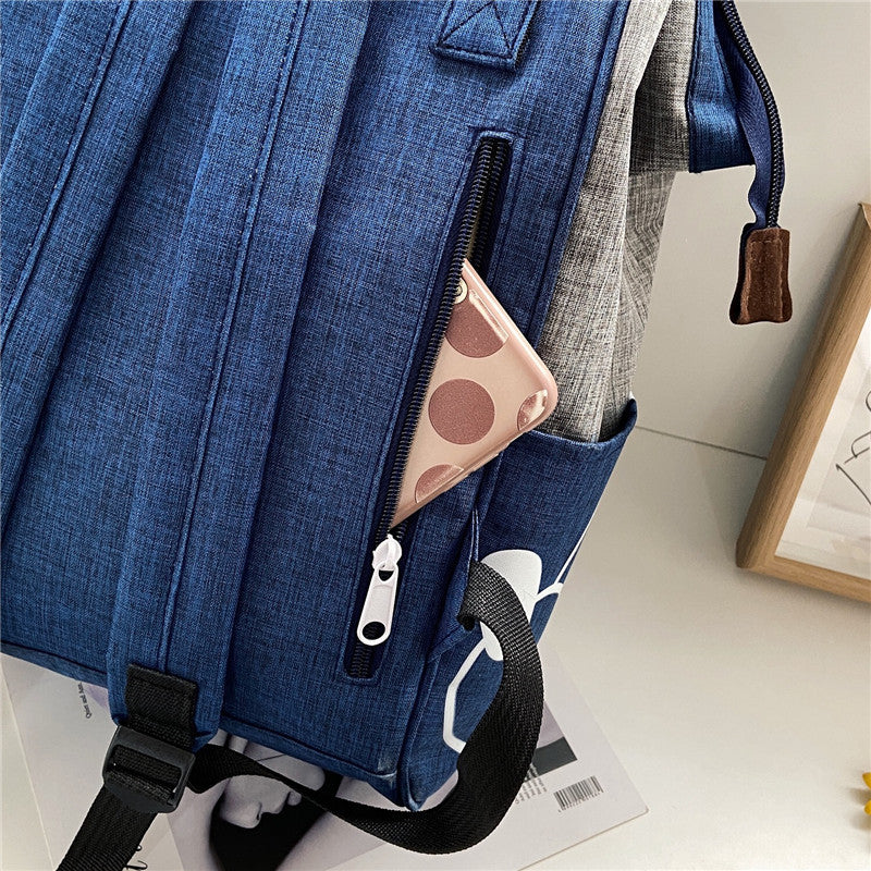 Mummy Bag Printing Large Capacity Mom Bag Expectant Mother Backpack Trendy Cool Fashion Casual Student Backpack