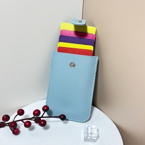 Stylish Leather Card Holder with Multi-Slot Design, Anti-Magnetic Protection and Convenient Pull-Out Feature for ID, Bank Cards and More