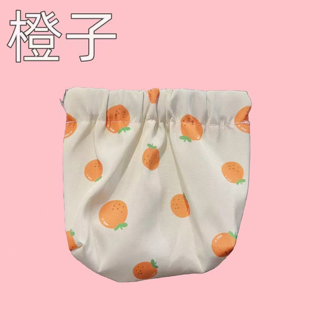Elastic Printed Portable Storage Bag with Automatic Closure, Waterproof and Durable for Makeup and Daily Essentials