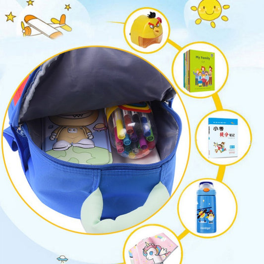 Cute Cartoon Kindergarten Backpack for Kids 3-6 Years Old, Lightweight and Breathable with Fun Design for School